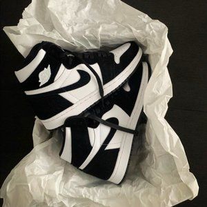 WORN 1X JORDAN 1 PANDAS RETRO HIGH OG TWIST